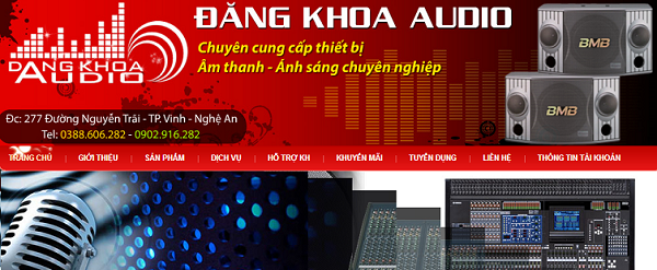 Thiết kế web âm thanh - Công Ty Cổ Phần Bizweb Việt Nam